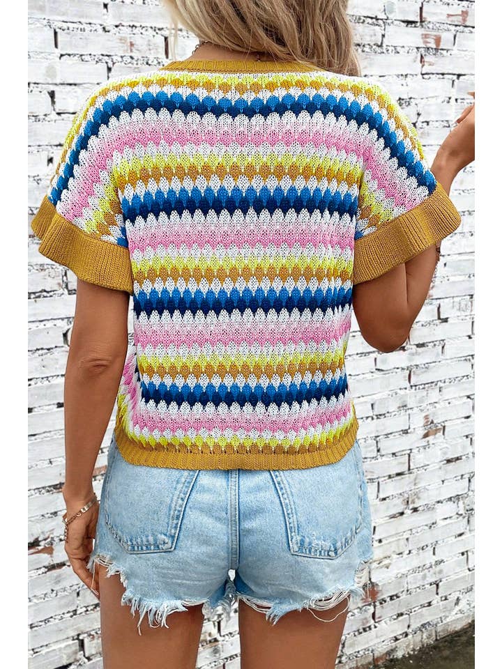 Khaki Stripe Sweater
